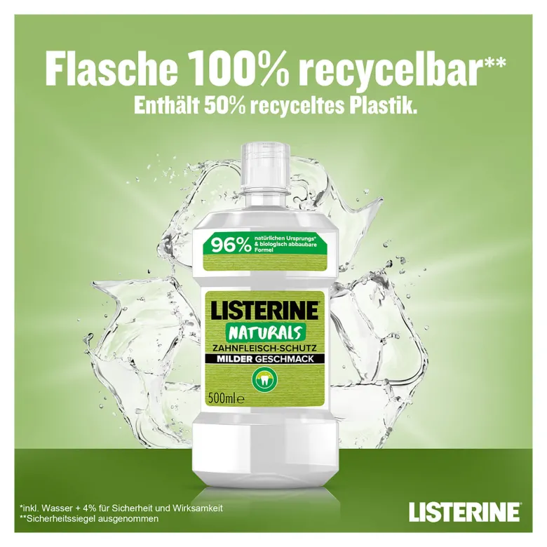 Listerine Mundspülung Naturals Zahnfleisch-Schutz, 500 ml