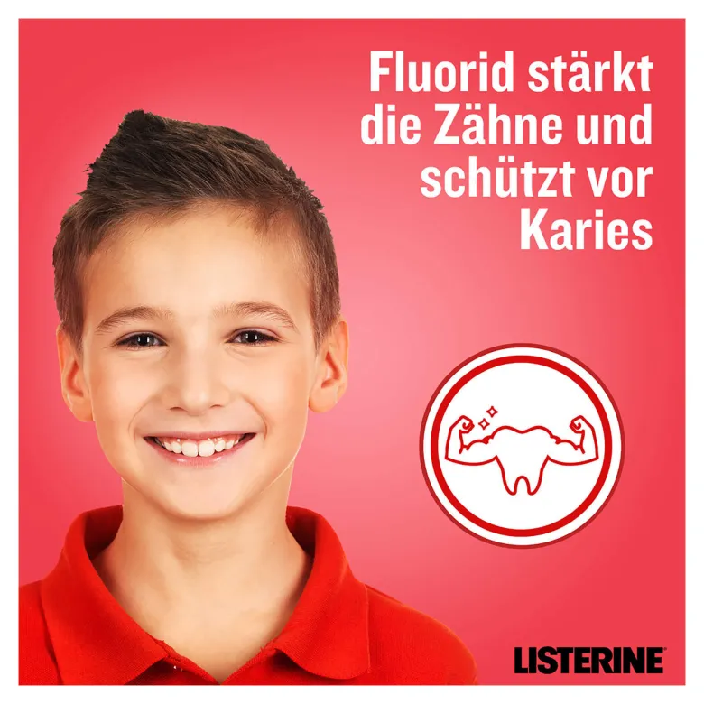 Listerine Mundspülung Smart Kidz Mild Berry, 500 ml