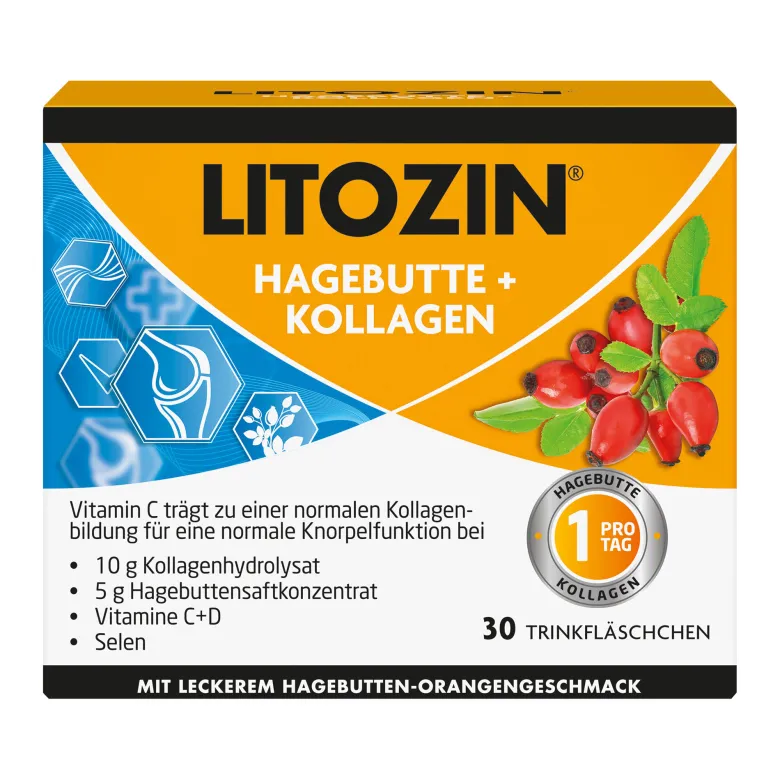 Litozin Hagebutte+Kollagen Trinkfläschchen, 30X25 ml