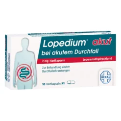 Lopedium akut bei akutem Durchfall Hartkapseln, 10 St