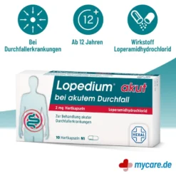 Lopedium akut bei akutem Durchfall Hartkapseln, 10 St