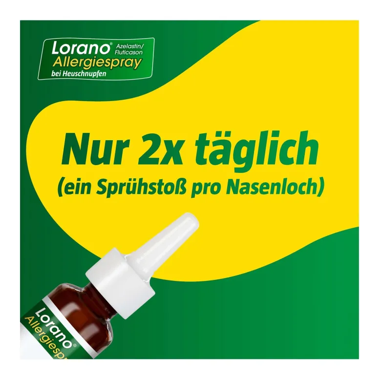 Lorano Azelastin/Fluticason Allergiespray bei Heuschnupfen, 23 g