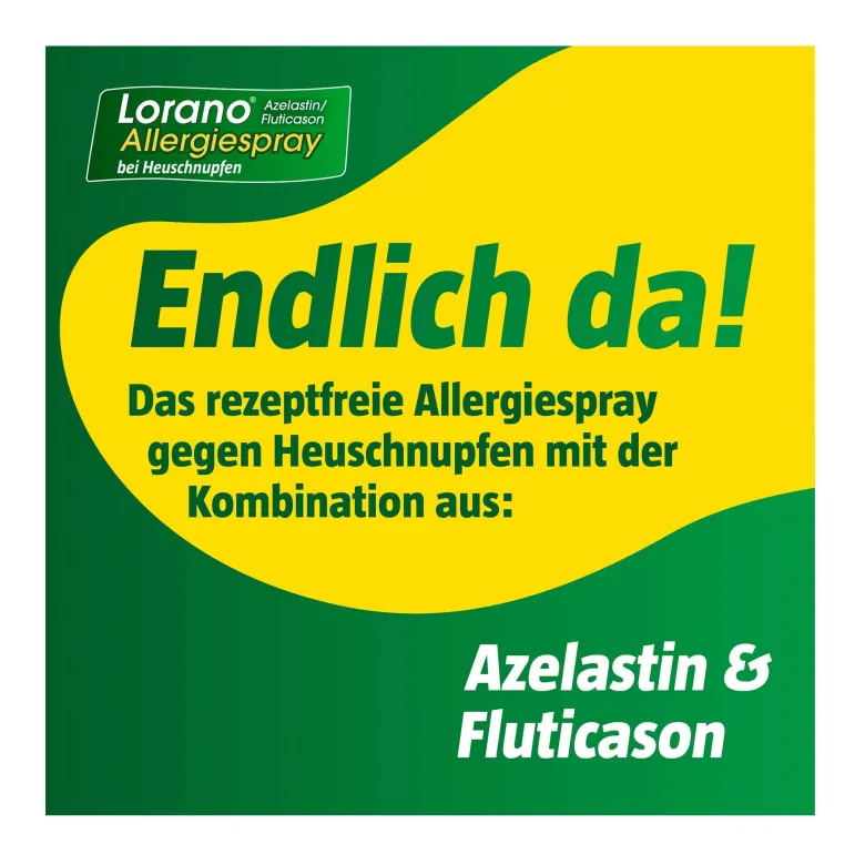 Lorano Azelastin/Fluticason Allergiespray bei Heuschnupfen, 23 g