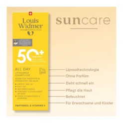 Louis Widmer All Day 50+ unparfümiert, 100 ml