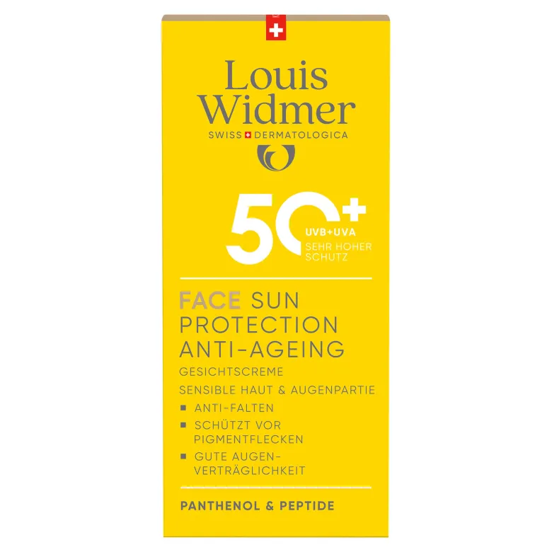 Louis Widmer Face Sun Protection Anti-Ageing 50, 50 ml