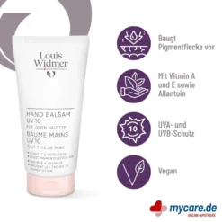 Louis Widmer Handbalsam UV 10, 75 ml