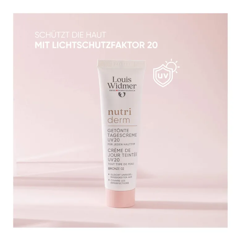 Louis Widmer nutriderm Get. Tagescreme UV 20 - Bronze 02, 30 ml