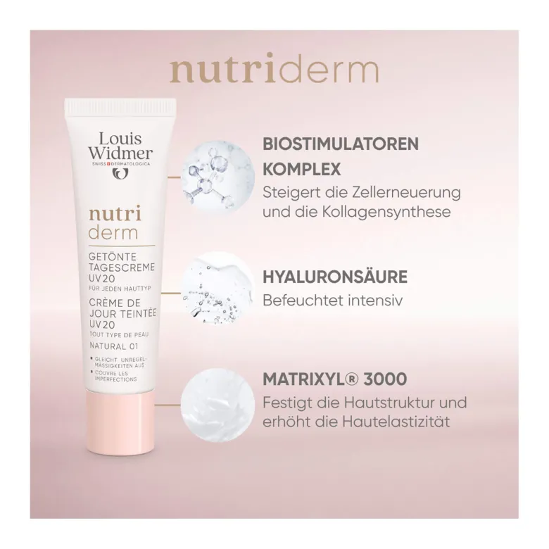Louis Widmer nutriderm Get. Tagescreme UV 20 Natural 01 o.p, 30 ml