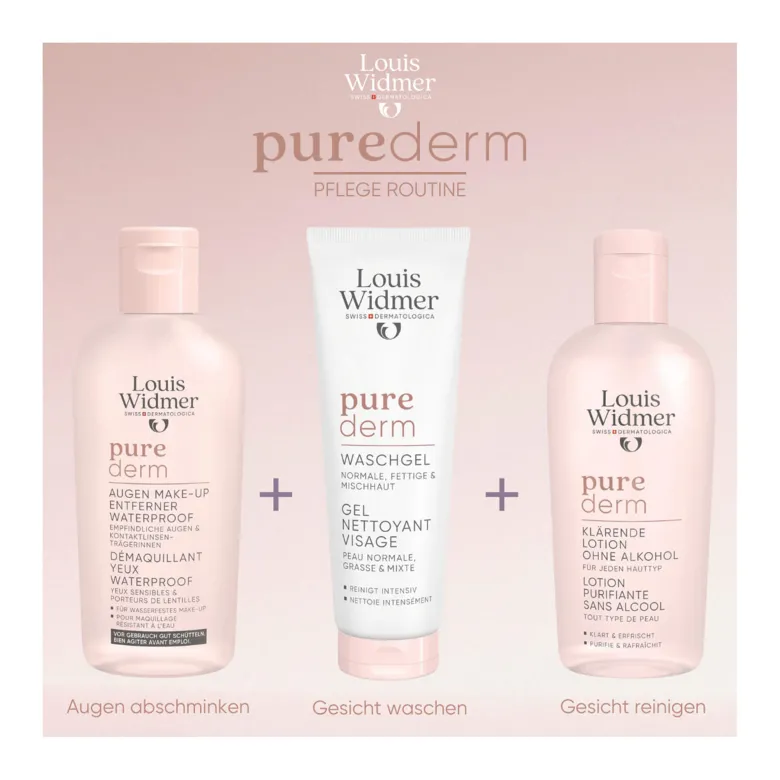 Louis Widmer purederm Augen-Make-up-Entferner wasserfest o.p, 100 ml