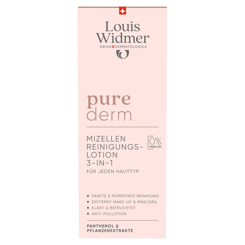 Louis Widmer purederm Mizellen-Reinigungslotion unparfümiert, 200 ml