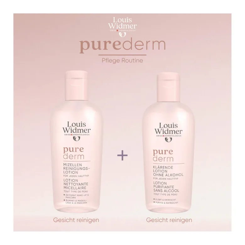 Louis Widmer purederm Mizellen-Reinigungslotion unparfümiert, 200 ml