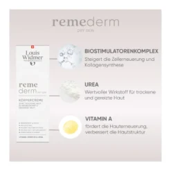 Louis Widmer remederm Körpercreme leicht parfümiert, 200 ml