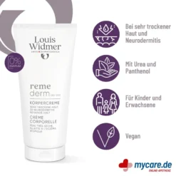 Louis Widmer remederm Körpercreme unparfümiert, 200 ml