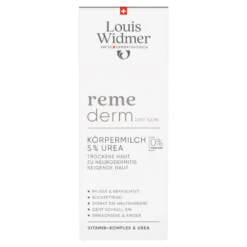 Louis Widmer remederm Körpermilch 5% Urea unparfümiert, 200 ml