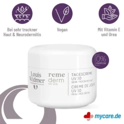 Louis Widmer remederm Tagescreme UV 30 unparfümiert, 50 ml