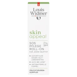 Louis Widmer skinappeal SOS Pflege Roll-on unparfümiert, 10 ml