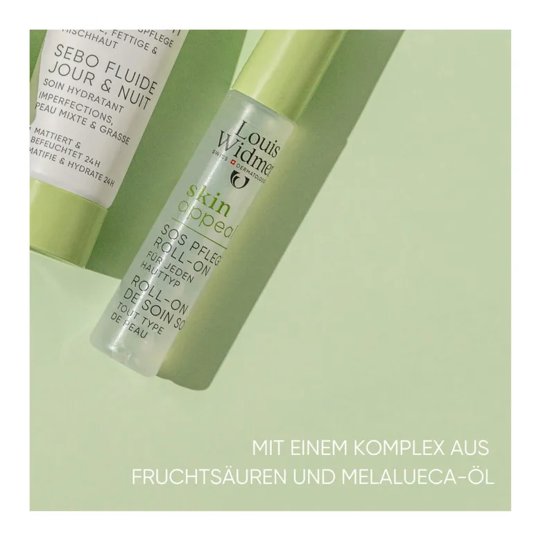Louis Widmer skinappeal SOS Pflege Roll-on unparfümiert, 10 ml