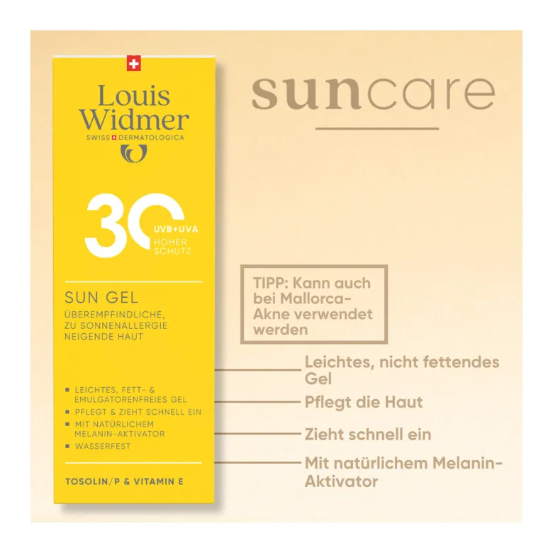 Louis Widmer Sun Gel 30, 100 ml