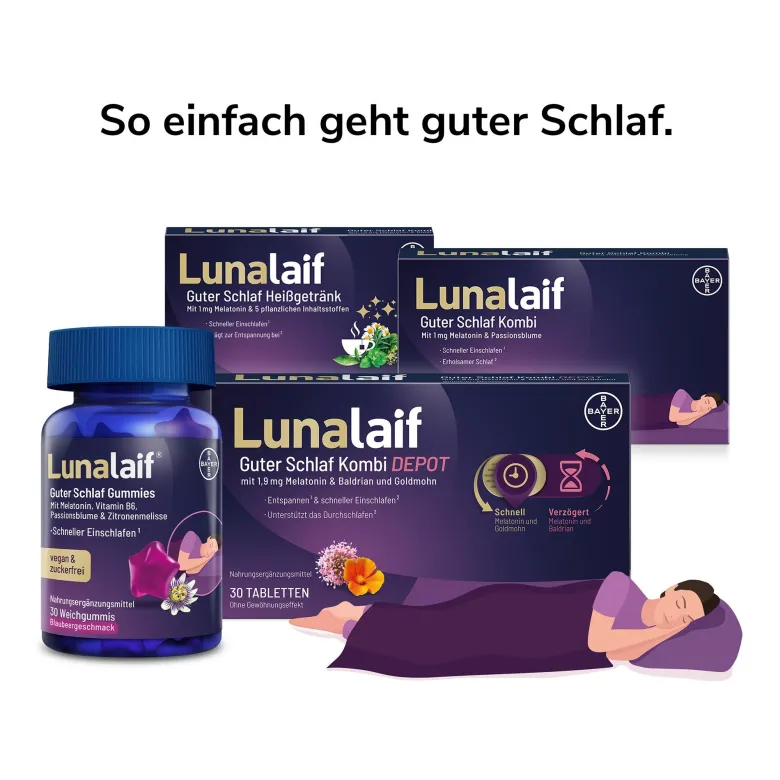Lunalaif Guter Schlaf Gummies, 30 St