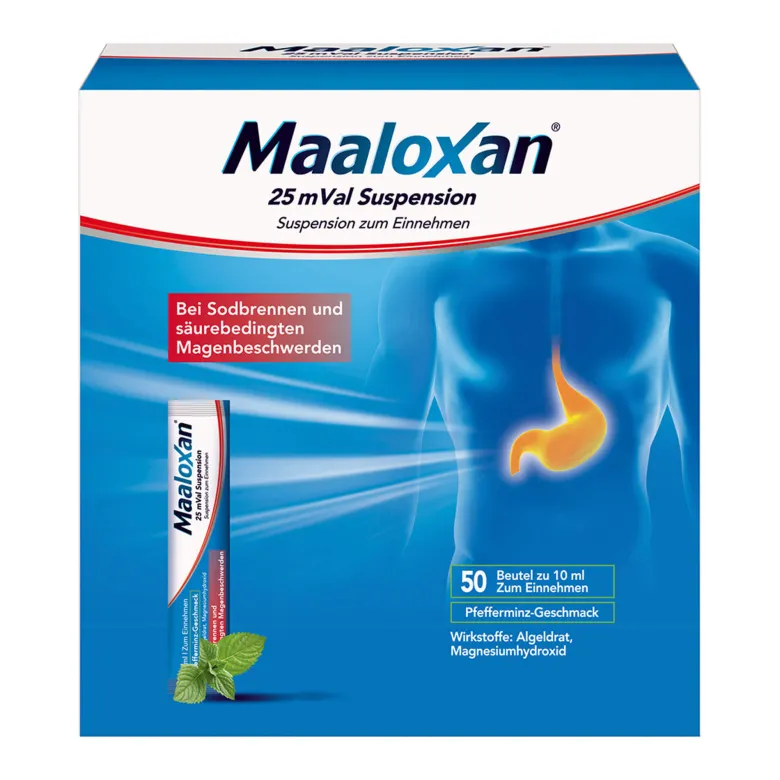 Maaloxan 25 mVal Suspension, 50X10 ml