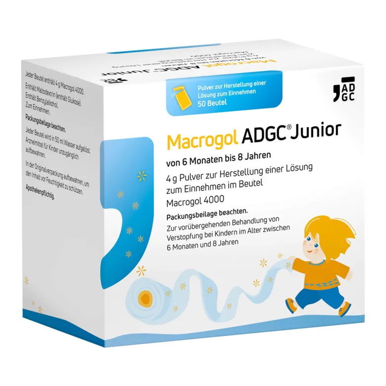 Macrogol Adgc Junior bei Verstopfungen, 50 St