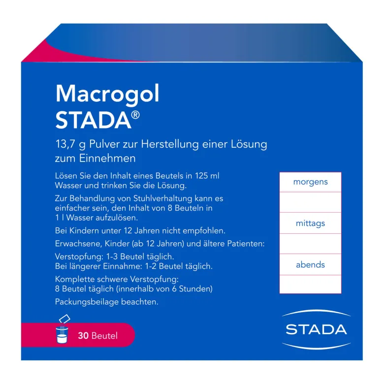 Macrogol Stada 13,7 g Pulver zur Herstellung einer Lösung, 30 St