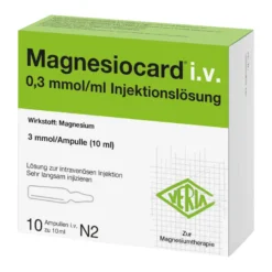Magnesiocard i.v., 10X10 ml