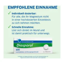 Magnesium Diasporal 100 Lutschtabletten, 100 St