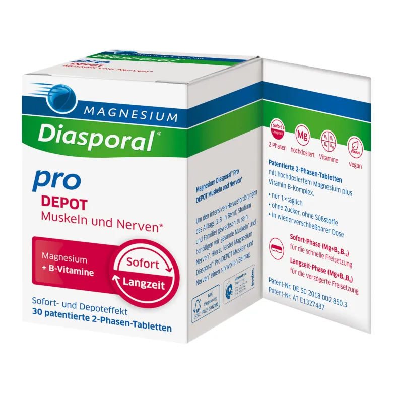 Magnesium-Diasporal pro DEPOT Muskeln und Nerven, 30 St