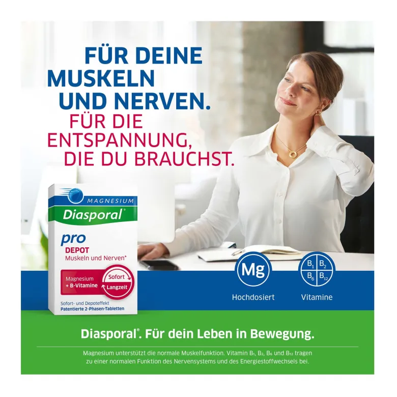 Magnesium-Diasporal pro DEPOT Muskeln und Nerven, 30 St
