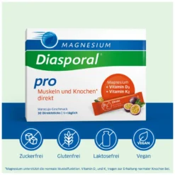Magnesium-Diasporal pro direkt-Granulat Muskeln und Knochen, 30 St
