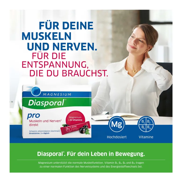 Magnesium-Diasporal pro Muskeln und Nerven direkt, 30 St