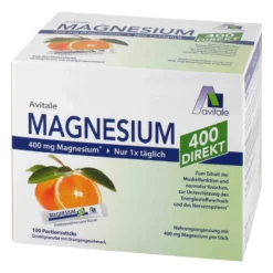 Magnesium 400 direkt Portionssticks Orange, 100X2.1 g