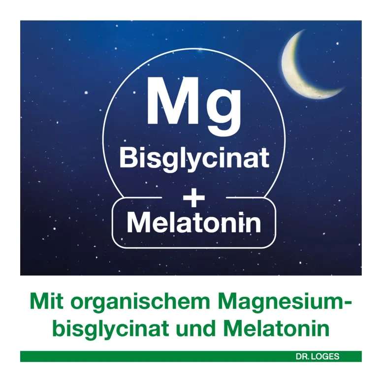 Magnesium-Loges Gute Nacht mit Melatonin, 30 St
