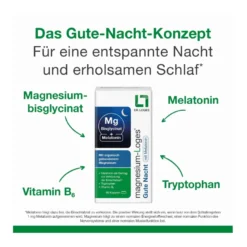 Magnesium-Loges Gute Nacht mit Melatonin, 30 St