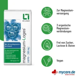 Magnesium-Loges vario 100 mg Kapseln, 60 St