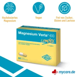 Magnesium Verla 400 Kapseln, 60 St