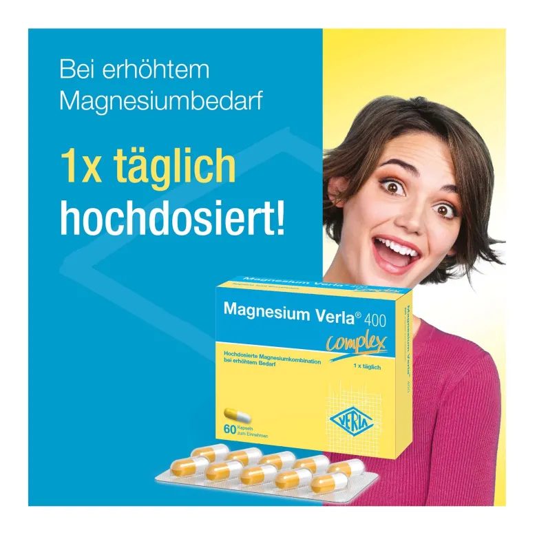 Magnesium Verla 400 Kapseln, 60 St