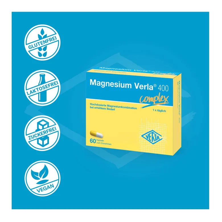 Magnesium Verla 400 Kapseln, 60 St