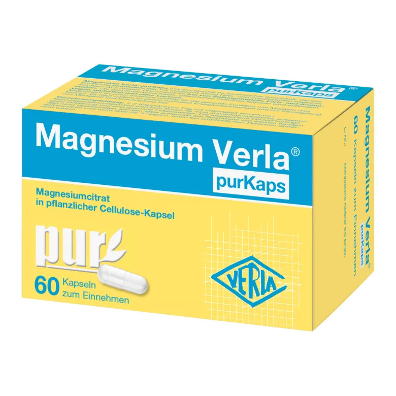Magnesium Verla purKaps Vegane Kapseln zum Einnehmen, 60 St