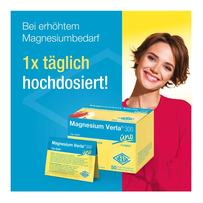 Magnesium Verla 300 uno Apfel, 50 St