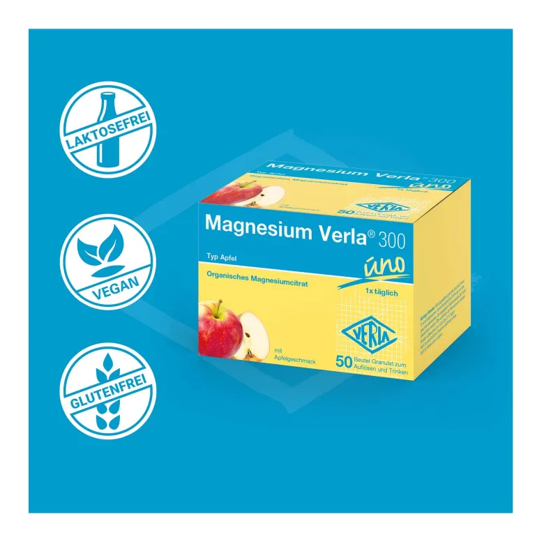 Magnesium Verla 300 uno Apfel, 50 St