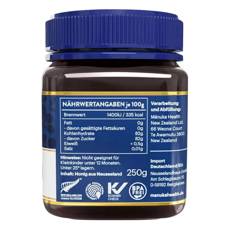Manuka Health MGO 250+ Manuka Honig, 250 g