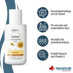 medipharma cosmetics Sonne Schutz & Bräune Fluid LSF 50+, 50 ml