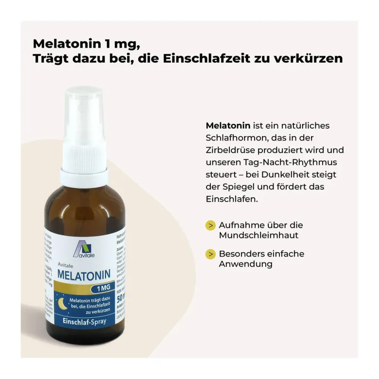 Melatonin 1 mg Einschlaf-Spray, 50 ml