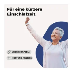 Melatonin 2 mg plus Hopfen und Melisse Kapseln, 120 St