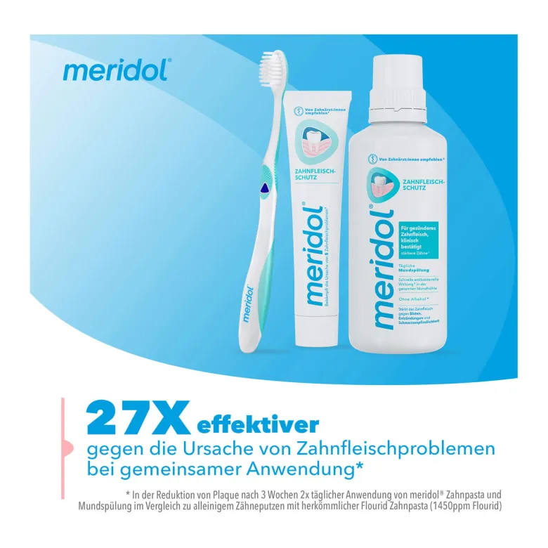 Meridol Zahnfleischschutz Mundspülung, 100 ml