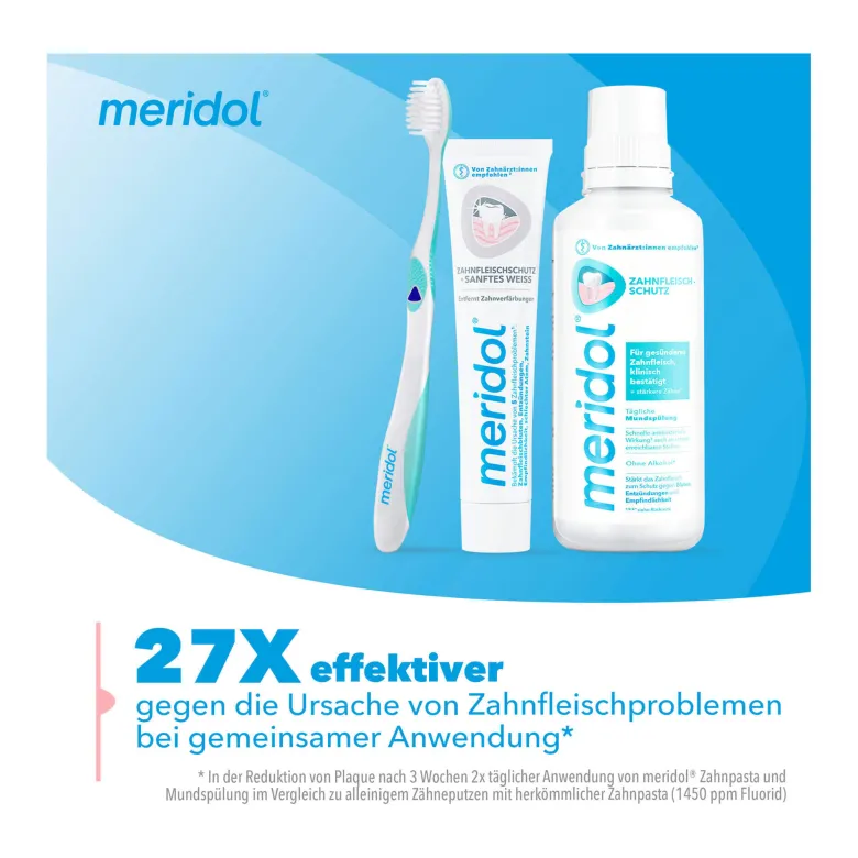 Meridol Zahnfleischschutz & Sanftes Weiss Zahnpasta, 75 ml