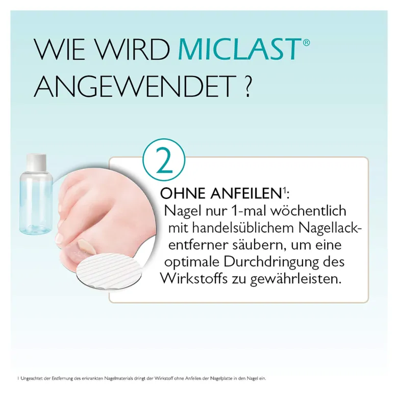 MICLAST 80 mg/g wirkstoffhaltiger Nagellack, 3 ml
