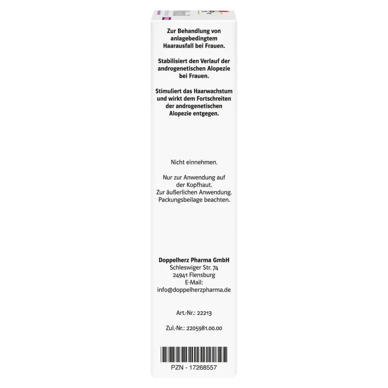 Minoxidil DoppelherzPharma 20 mg/ml Lösung für Frauen, 3X60 ml